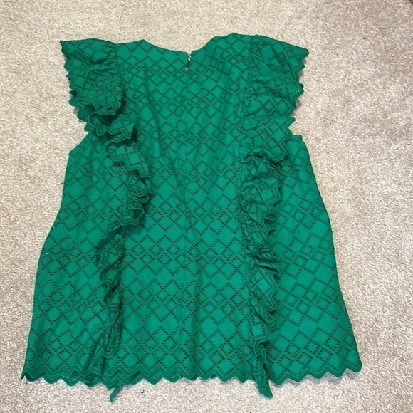 Lauren by Ralph Lauren eyelet ruffle tank size M - Picture 4 of 5
